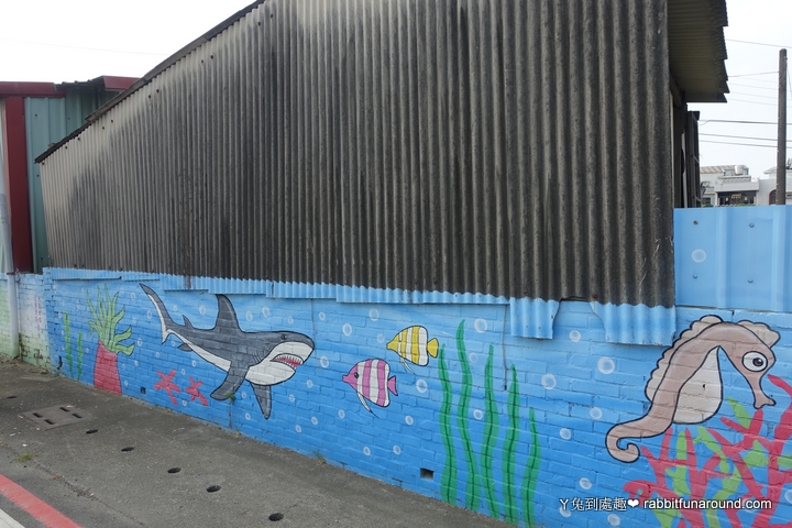 台南彩繪牆 鯊魚