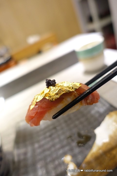 金箔黑鮪魚握壽司
