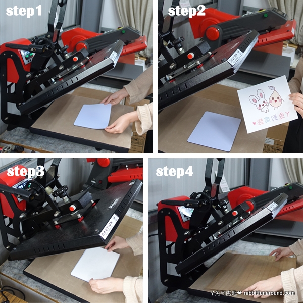 客製化滑鼠墊轉印流程-熱轉印機