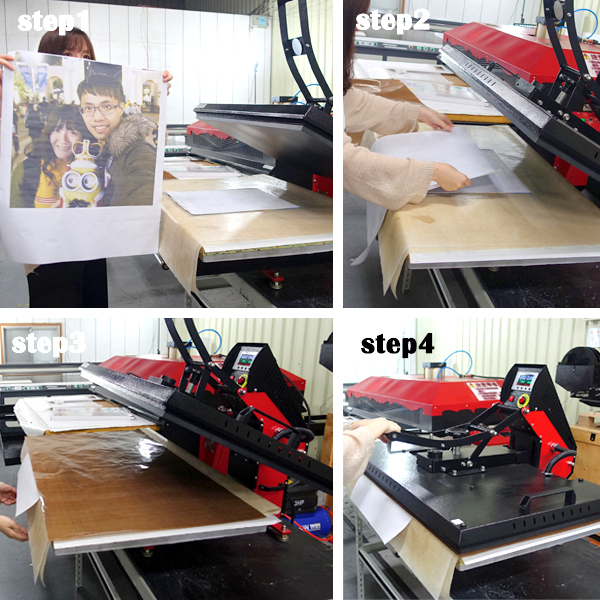 客製化抱枕轉印過程-熱轉印機