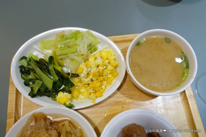 炒時蔬+味噌湯