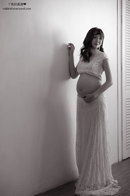孕婦寫真照 白紗