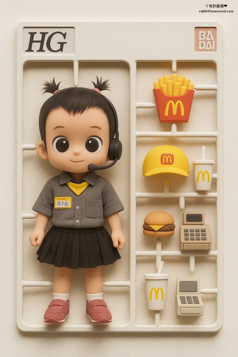 小小麥當勞經理 GPT公仔